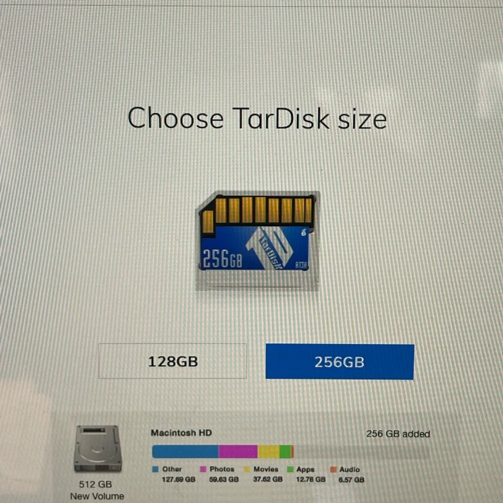 STORE MORE TARDISK.